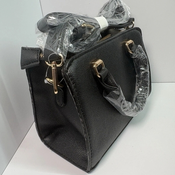 Bebe Leilani Black Crossbody Bag with Gold Accents - Picture 5 of 7